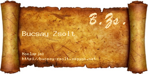 Bucsay Zsolt névjegykártya